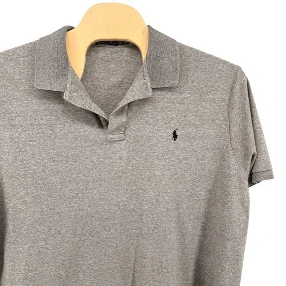 Polo Ralph Lauren Polo‎ Shirt Men 2XB Pre-Owned Jersey Polo Gray SS Pony Logo