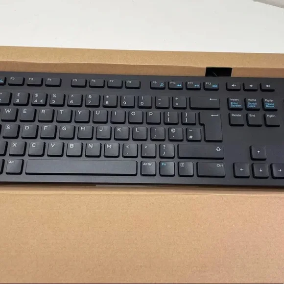 Dell USB Keyboard KB216 - Slim Wired Black UK Layout *BRAND NEW* KB216-BK-UK