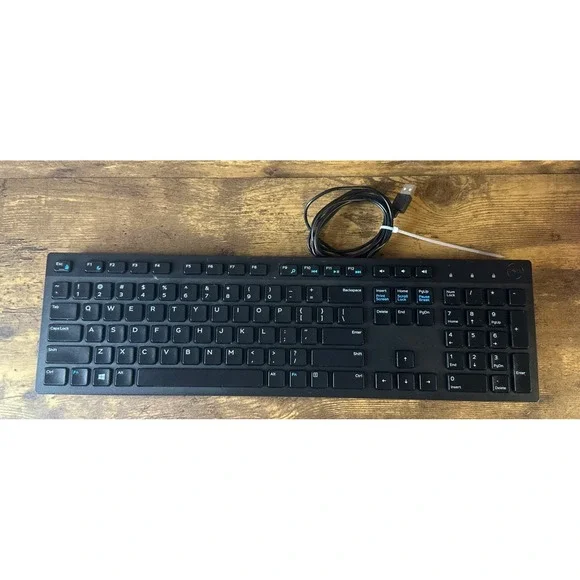 Dell KB216T Multimedia Keyboard - Black Tested And Working USB Fast Shipping