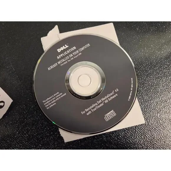 Dell Restore Media CD | Software Disc 2008 - K403K - Application DVD CD Disc