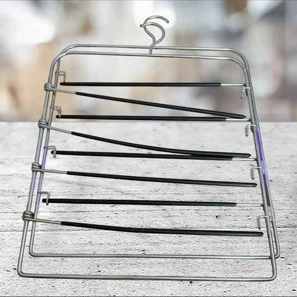 2 (Two) Metal Swing Out Skirt/Pant/Towel Hangars