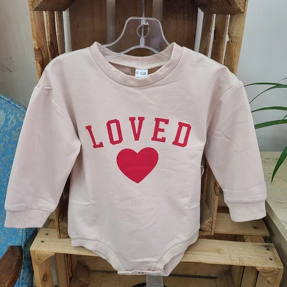 New Infant Long Sleeve Bodysuit Size 6-12 Months