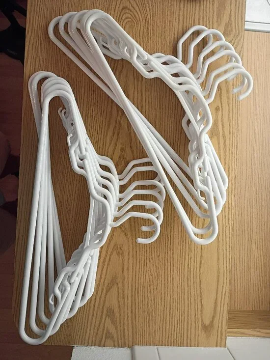 Hangers, Large, Plastic, set of 12