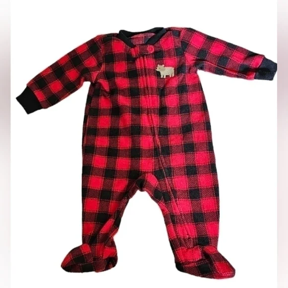 SIMPLE Joys by Carter's Unisex Babies' Fleece Footed Sleep & Play Size 0-3m