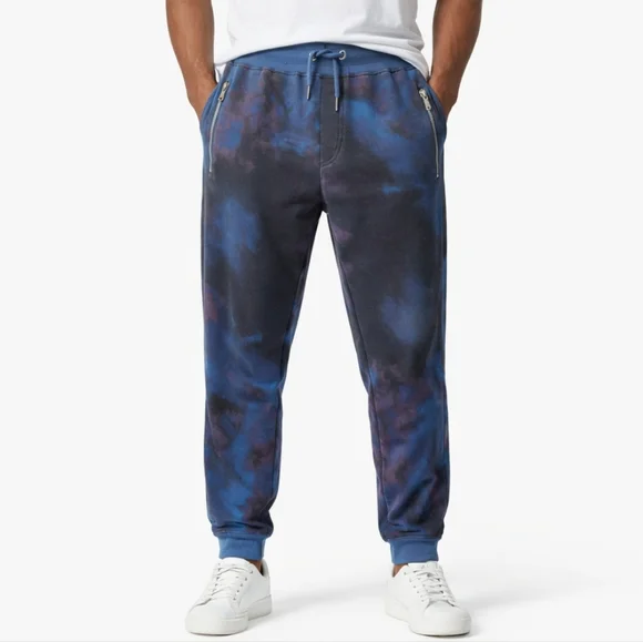 INC International Concepts Tie Dye Jogger Pants Mens Medium Galaxy Print