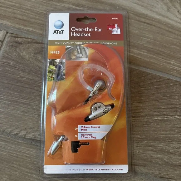 AT&T H425 Over the Ear Headset for Cellphones from‎ 2002 - Factory Sealed