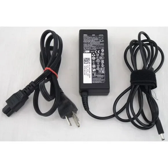 Dell 65W AC Adapter LA65NS2-01 | 19.5V, 3.34A, Genuine OEM Laptop Charger, Grd A