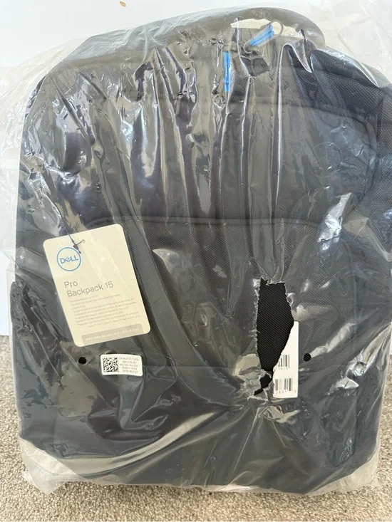 Dell Black Pro Backpack 15 with Blue Accent