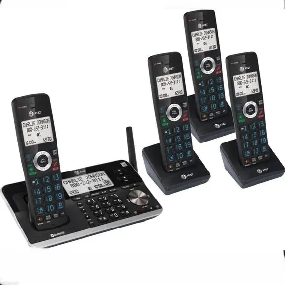 AT&T 4 Handset Bluetooth‎ System with Connect to Cell, Smart Call Blocker