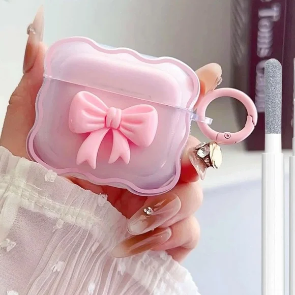 Pink Bow AirPods Case