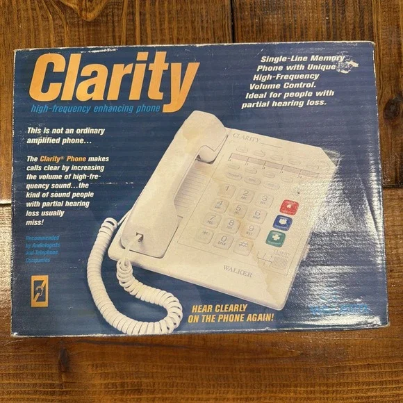Clarity High Frequency Enhancing Phone W-1000 By Walker Plantronics NEW In Box