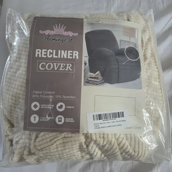 Cream Recliner Cover
