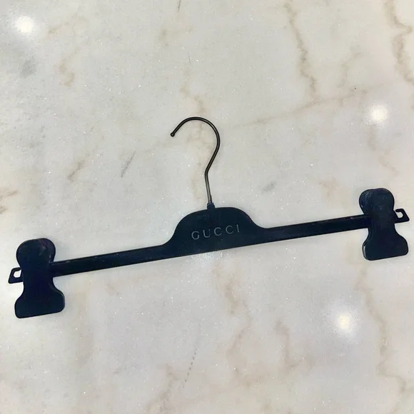 Gucci black velvet clothes hanger