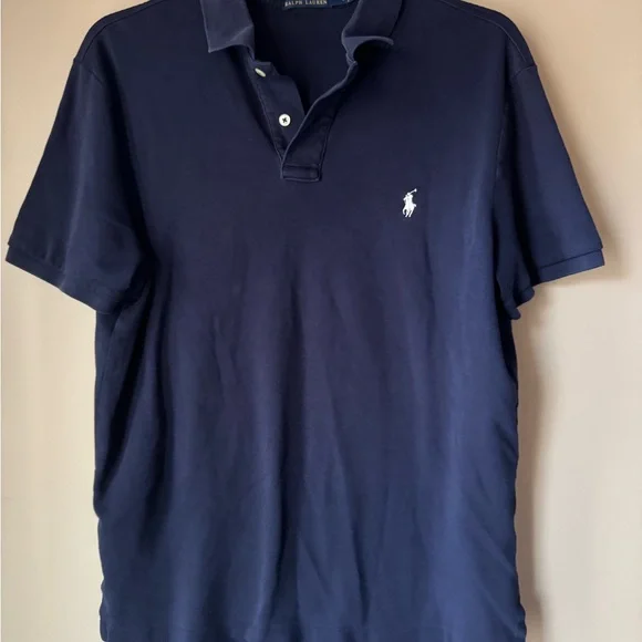 Polo by Ralph Lauren Men's Dark Blue Polo Shirt