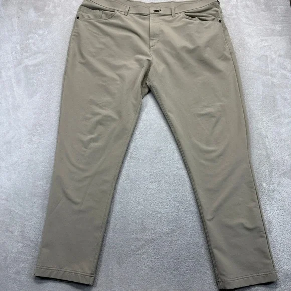 Public Rec Pants Mens 42x32 Beige Workday‎ Pant Sand Performance Stretch Casual