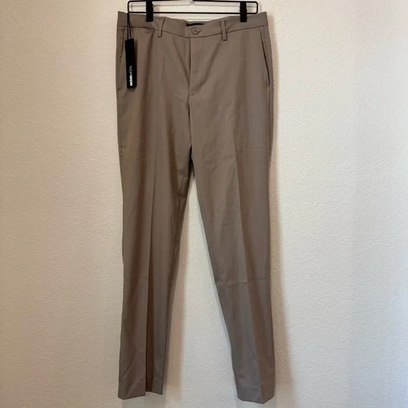 NovaMen Modern Stretch Slim Trouser – Chestnut – Size 30 – NWT