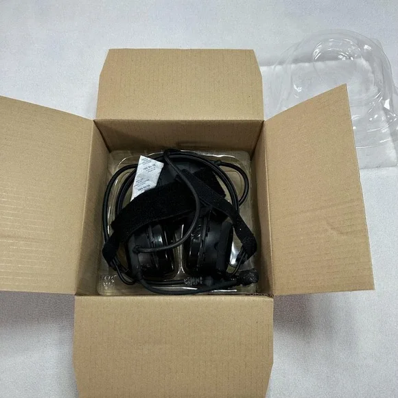 Racal Acoustics RA5000/16400 ITHV2 Tactical Headset Black Over Ear Boom Mic