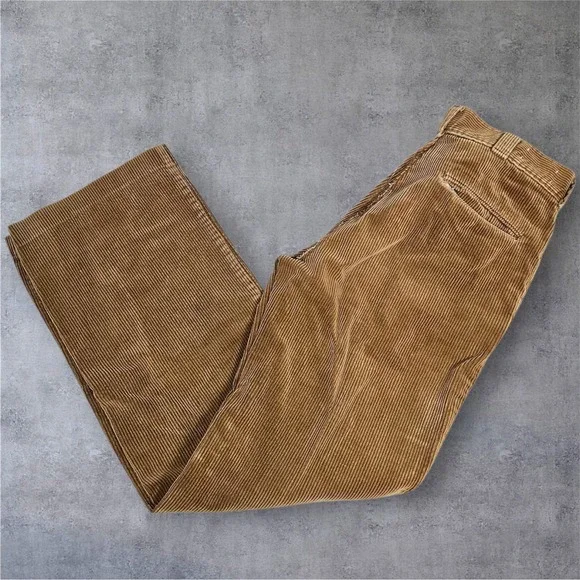 Vintage Wrangler Rapid Transit Neutral Corduroy Pants‎ Wide Leg Size 30x30 U3