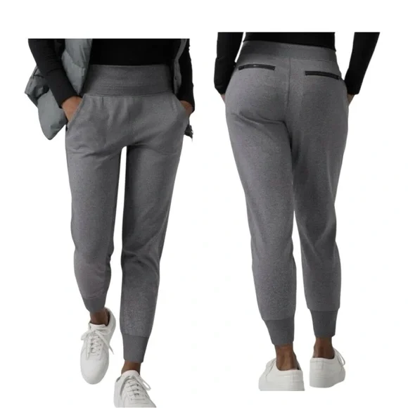Athleta Venice Women’s High-Rise Gray Joggers, Size Small
