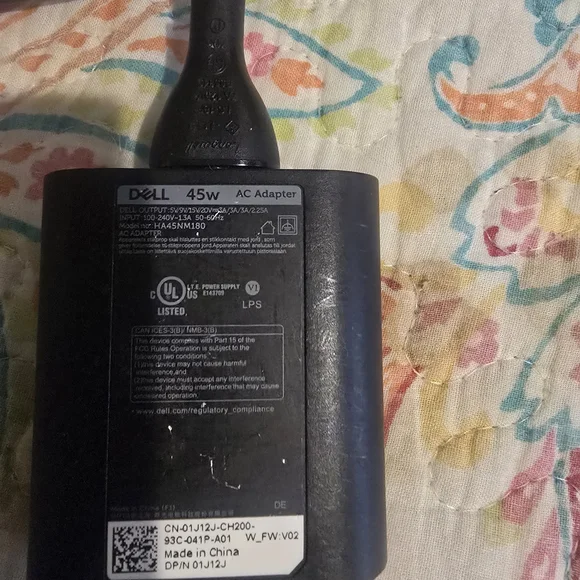 Dell 45W AC Adapter Charger. (USB-C charger).