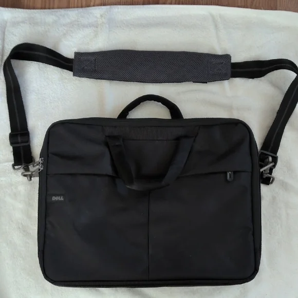 Dell EUC Black Laptop Briefcase Bag 10 Compartments