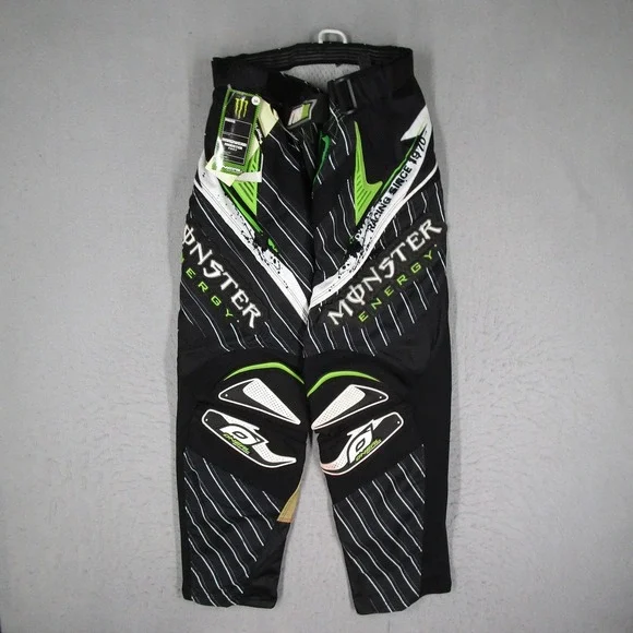 ONeal Hardwear Monster Energy Motocross Pants Mens 34 Black Green Racing 1970