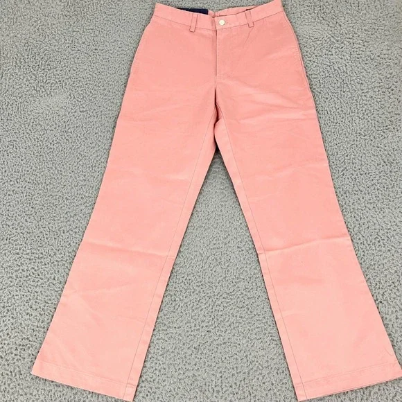 Vineyard Vines Club Pant Pants Mens 28x30 Pink Chino Classic Fit Cotton Casual