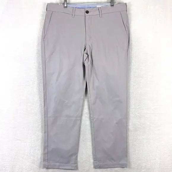 Peter Manning Pants Mens 36x29 Gray Chino Preppy New York Summer Classic USA