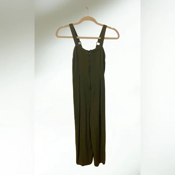 Art Class Hunter Green Romper Overalls Size Medium (7/8)