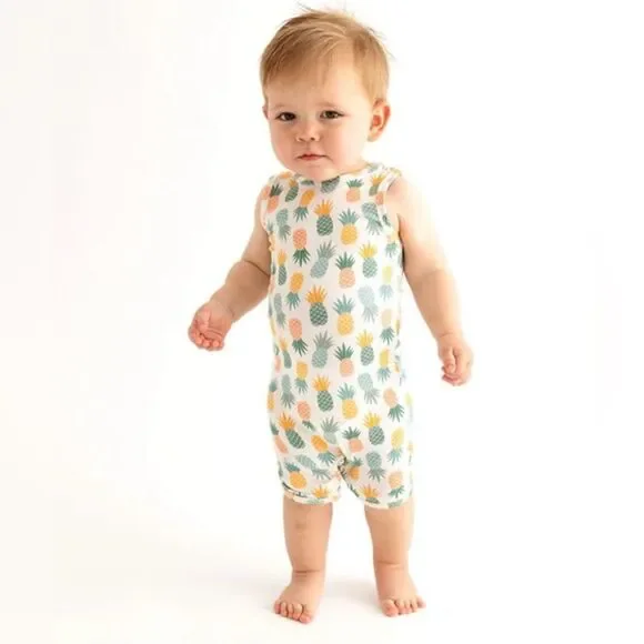 Posh Peanut Basic Racerback Short Romper ~ McGuire