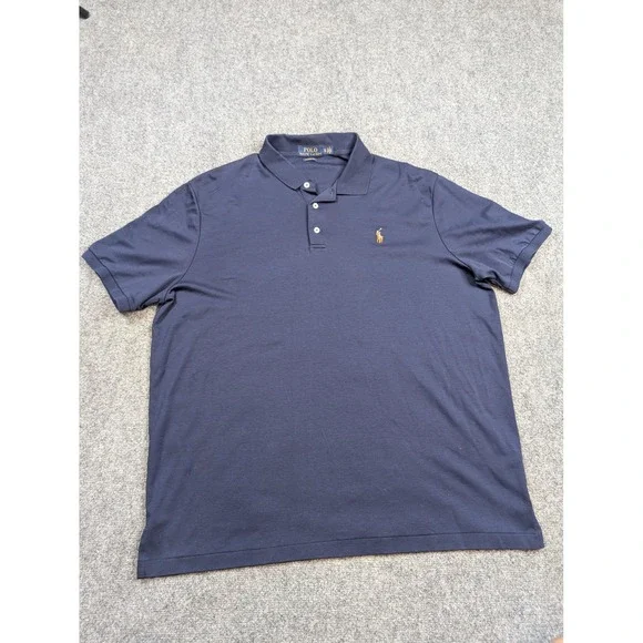 Polo Ralph Lauren Polo Shirt Mens‎ XL Navy Blue Classic Fit Embroidered Pony