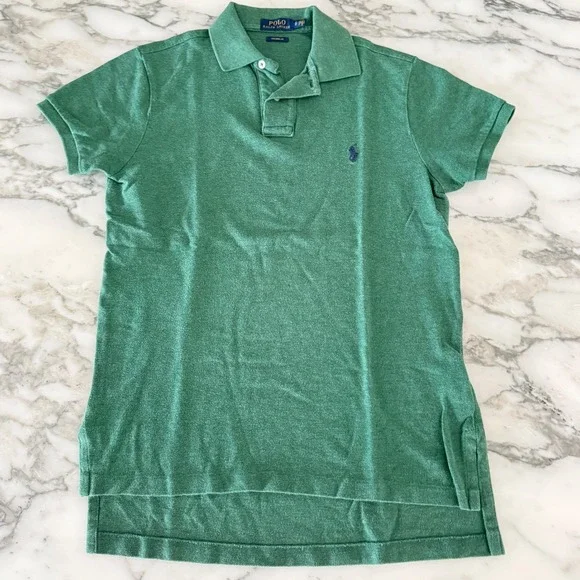 POLO Ralph Lauren Polo Shirt Mens Green 100% Cotton, Size Small