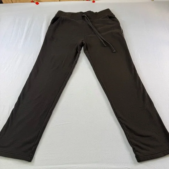 True Religion Mens S Brown Straight Leg Sweatpants Horseshoe Logo Joggers