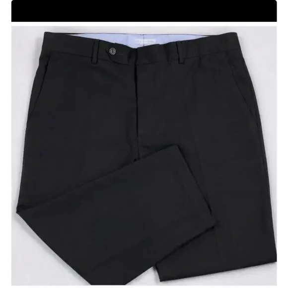 Samuelsohn Dress Pants Flat Front Wool Blend Men’s 34x30 Black Career
