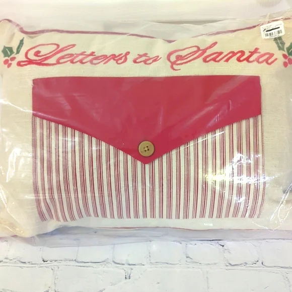 New Letters to Santa Pillow in Sealed Package 18.5