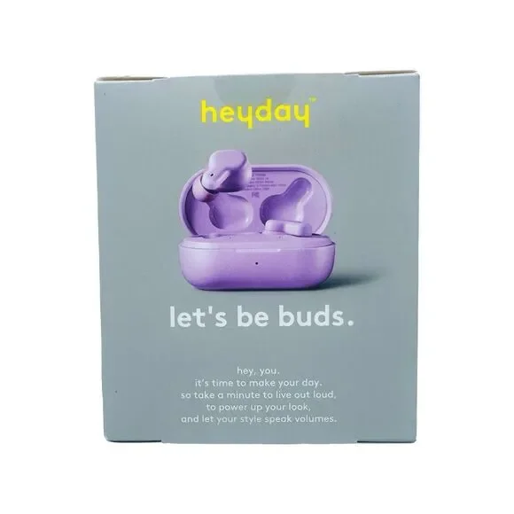 heyday True Wireless Ear Buds / Case - Lavender