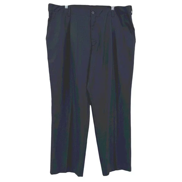 Nike Golf‎ Mens 42x32 Black Dress Pants Flat Front Performance Athletic