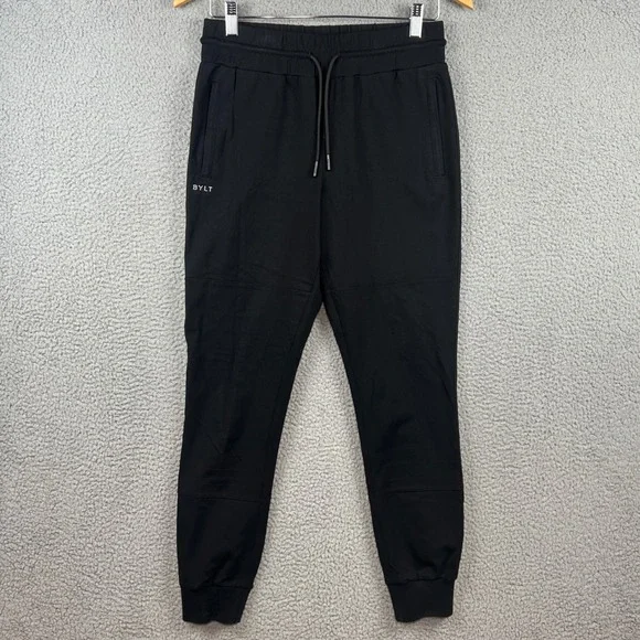 BYLT Premium Basics Elite+ Jogger Mens Small Black Athletic Tapered Pants S