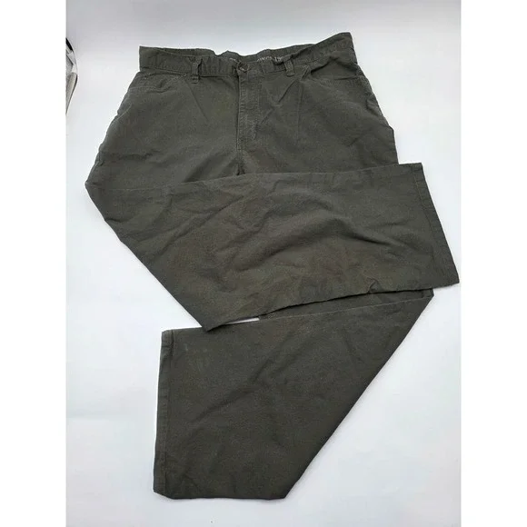 Workwear Pants Mens 40x30 Olive Green Stretch Canvas Utility Gorpcore