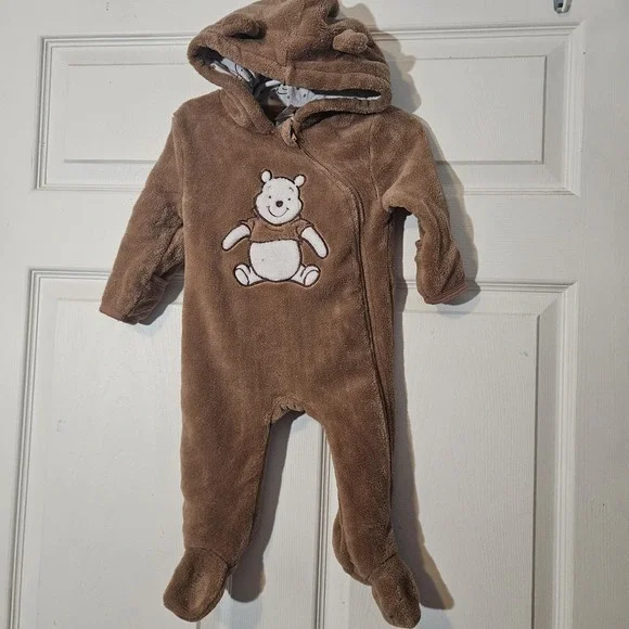 Disney Baby 6-9 months‎ Winnie the Pooh Hooded Fleece One Piece Costume Infant