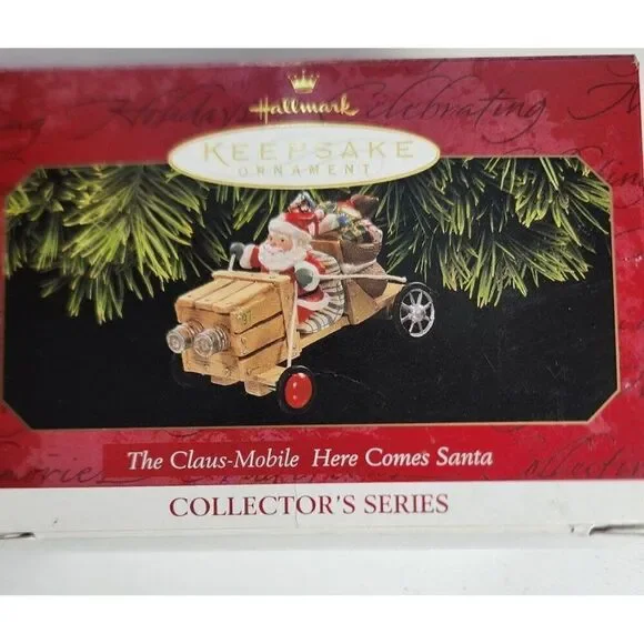 Hallmark Vintage Christmas Ornament The Claus-Mobile Here Comes Santa Series Dat