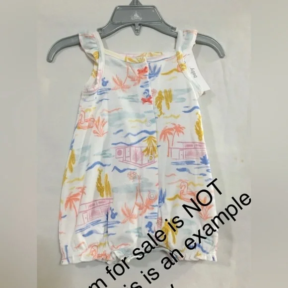 NWT carters romper Hawaiian beach