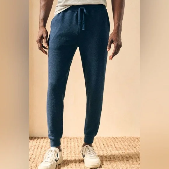 Frye nwt men’s large navy donegal jogger pants