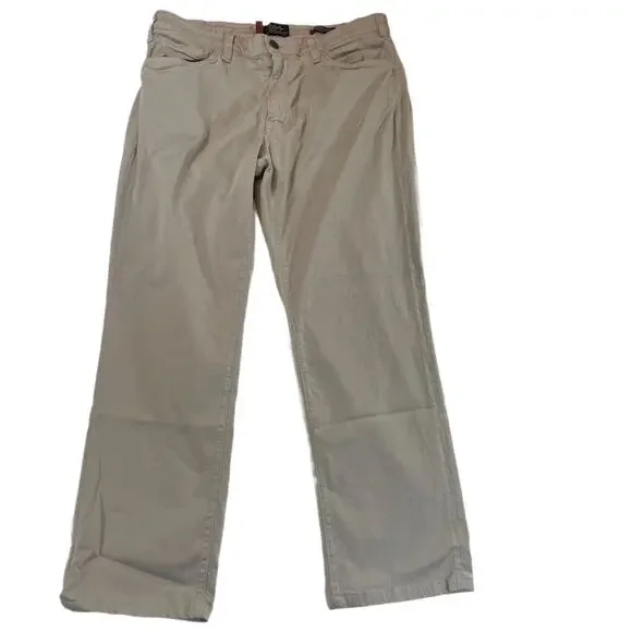 34 Heritage Charisma Men's 38x32 Khaki Classic Comfort Rise Tencel Stretch Pants