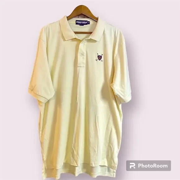 POLO Golf Vintage 90s Polo Crest Golf Polo