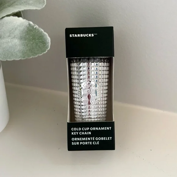 Starbucks | Silver Prism Tumbler Cold Cup Ornament Keychain