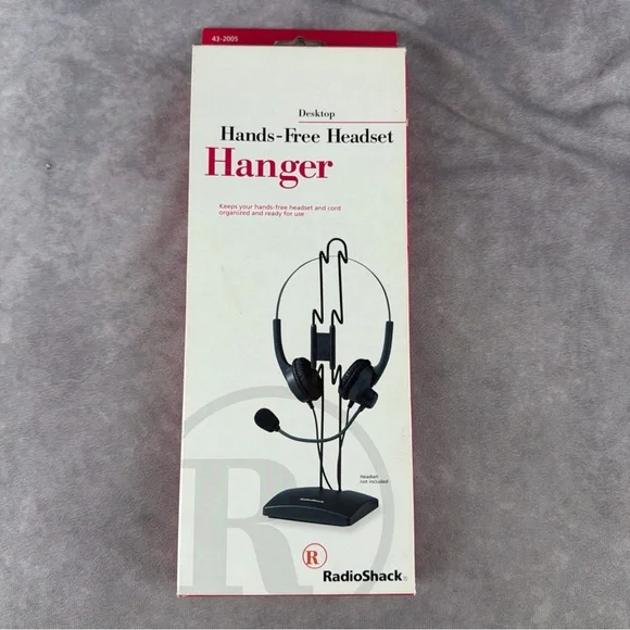RadioShack Desktop Hands-Free Headset Hanger Stand NOS Model 43-2005