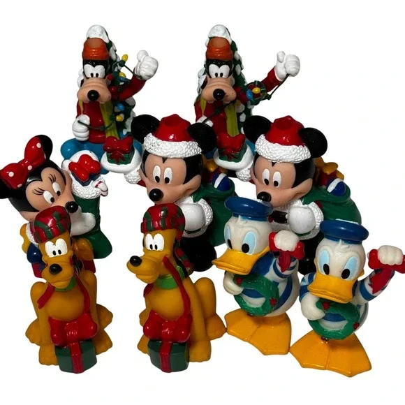 9 Disney's Mickey Mouse EZ Light Illuminated Ornaments Minnie, Donald Duck,Pluto