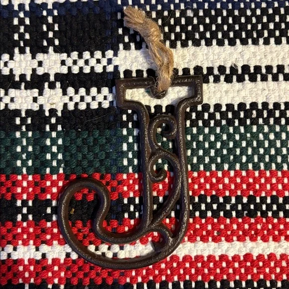 🆕Wrought Iron Letter “J” Ornament