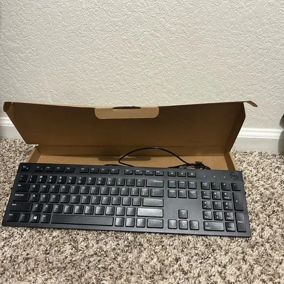 Dell Black Wired Keyboard